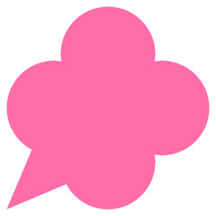 Speech balloons icon, flat style vector illustration