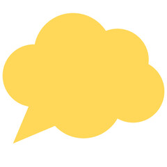 Speech balloons icon, flat style vector illustration