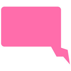 Speech balloons icon, flat style vector illustration