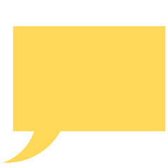 Speech balloons icon, flat style vector illustration