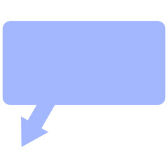 Speech balloons icon, flat style vector illustration