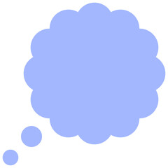 Speech balloons icon, flat style vector illustration