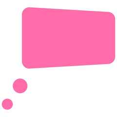 Speech balloons icon, flat style vector illustration