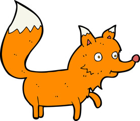 cartoon fox cub
