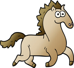 cartoon doodle magnificent stallion