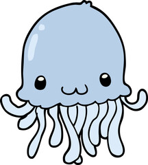 cartoon jellyfish