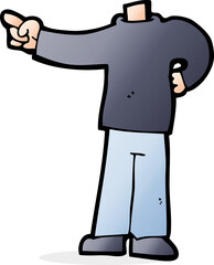 cartoon pointing body (mix and match cartoons or add own photos)