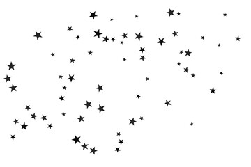 Star confetti. Abstract casual confetti background. Bright design pattern.