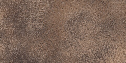 Background of random chaotic lines, threads. Texture of intersecting fibers, yarn in black, brown, tone. Imitation of wool, burlap. Abstract background for wallpaper, textile.