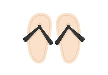 Beach slippers icon