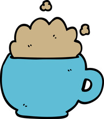 cartoon doodle frappacino