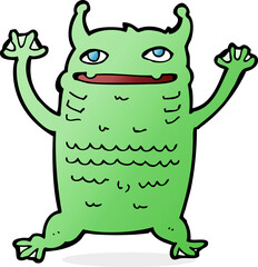 cartoon little monster