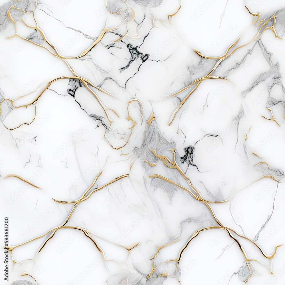 Poster white marble texture background pattern with high resolution. seamless background created with gener