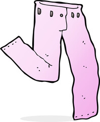 cartoon pair of pink pants