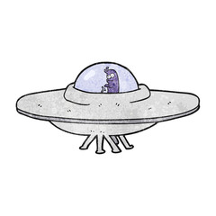 textured cartoon flying saucer