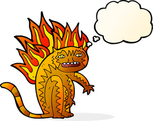 tiger tiger burning bright with thought bubble