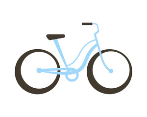 Bicycle vector drawing. Flat style