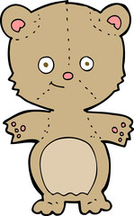 cartoon happy teddy bear