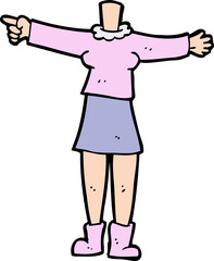 cartoon female body (add photos or mix and match cartoons)