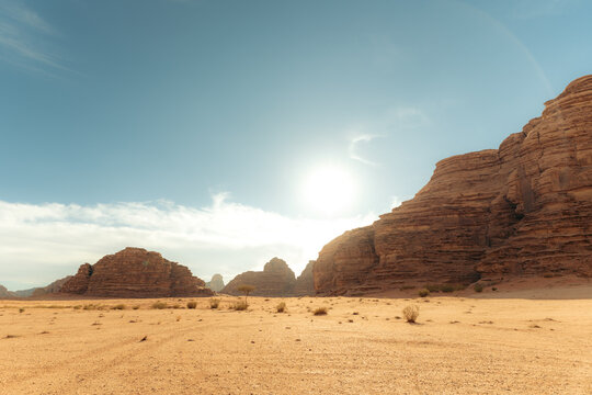 Saudi arabia desert during hot day