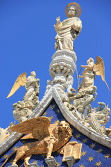 Fototapeta na wymiar Carvings Venice Italy