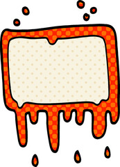 cartoon doodle bloody banner