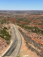 View of road in the Texas panhandle
