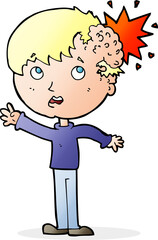 cartoon injured head