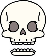 spooky halloween skull