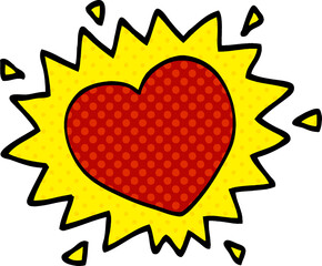 cartoon doodle love heart