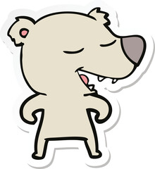 Obraz premium sticker of a cartoon bear