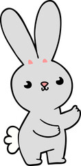 cute cartoon rabbit
