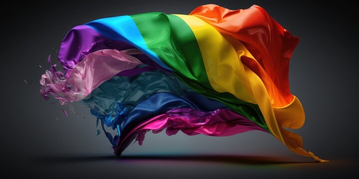 lgtb flag isolated, generative ai