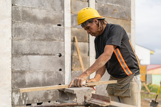 Man working in a construction site