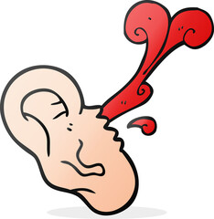 cartoon severed ear