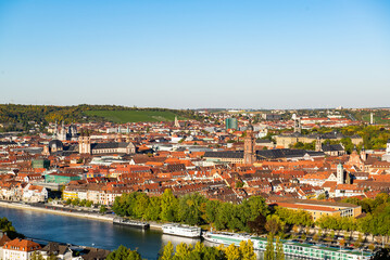 Fototapeta na wymiar panorama of wuerzburg 