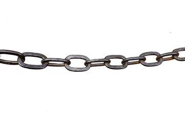Old metal chain isoleted, png