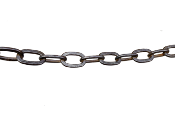 Old metal chain isoleted, png
