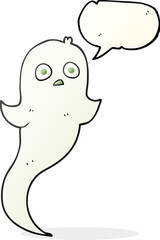speech bubble cartoon halloween ghost
