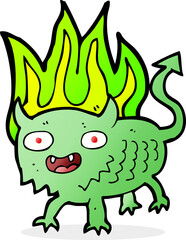 cartoon little demon