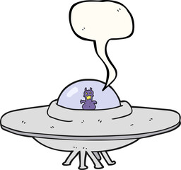 speech bubble cartoon UFO