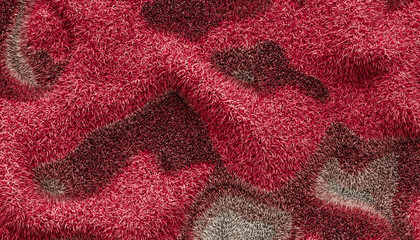 Red Grass Background