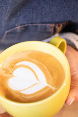 Professional barista preparing coffee. Young woman making coffee. Alternative ways of brewing coffee. Coffee shop concept