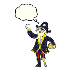 thought bubble cartoon pirate captain