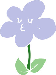 flat color style cartoon flower