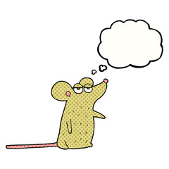 thought bubble cartoon mouse