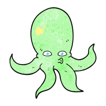 textured cartoon octopus