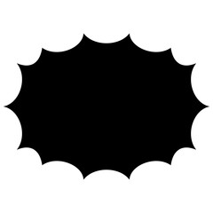 Speech balloons icon, solid style vector illustration