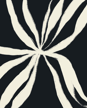 Minimal Abstract Drawing Of Intersecting Lines