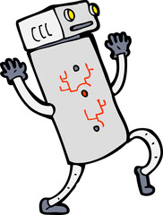 cartoon robot